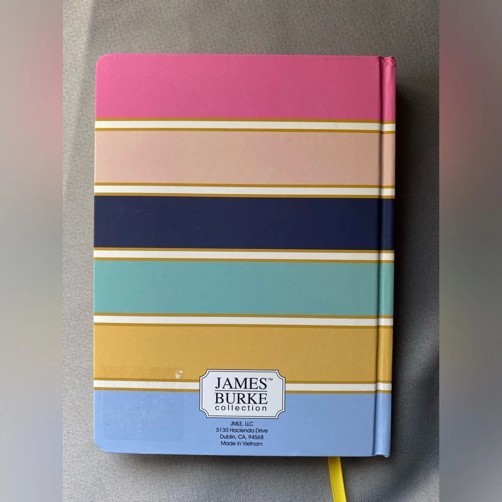 James Burke | Hard Bound Striped Journal - Plans & Things